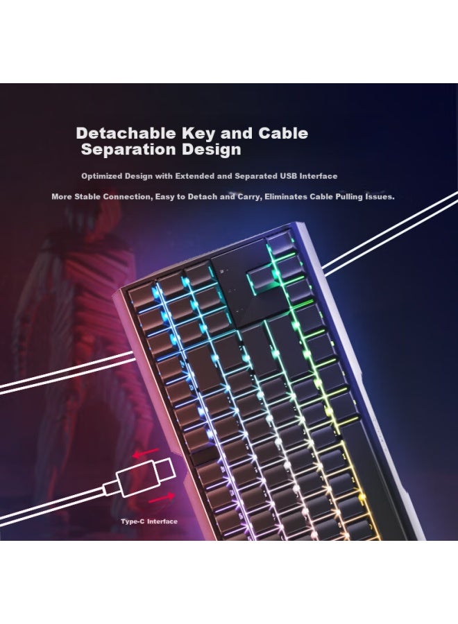 Cherry Mx3.0s Tkl Mechanical Keyboard Rgb Backlit Wired Gaming Keyboard 87-key Black Brown Switch Office Typing Keyboard - Image 2
