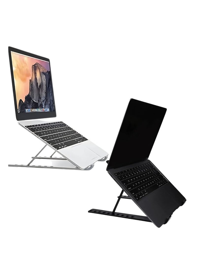 Generic - Laptop Stand for Office – Portable and Foldable – Made of ABS + Silicone – Suitable for Notebooks, Laptops, and Tablets - Image 1