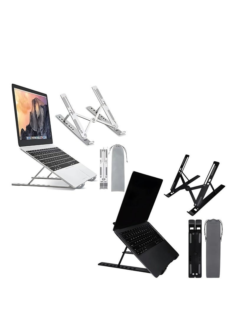 Generic - Laptop Stand for Office – Portable and Foldable – Made of ABS + Silicone – Suitable for Notebooks, Laptops, and Tablets - Image 1