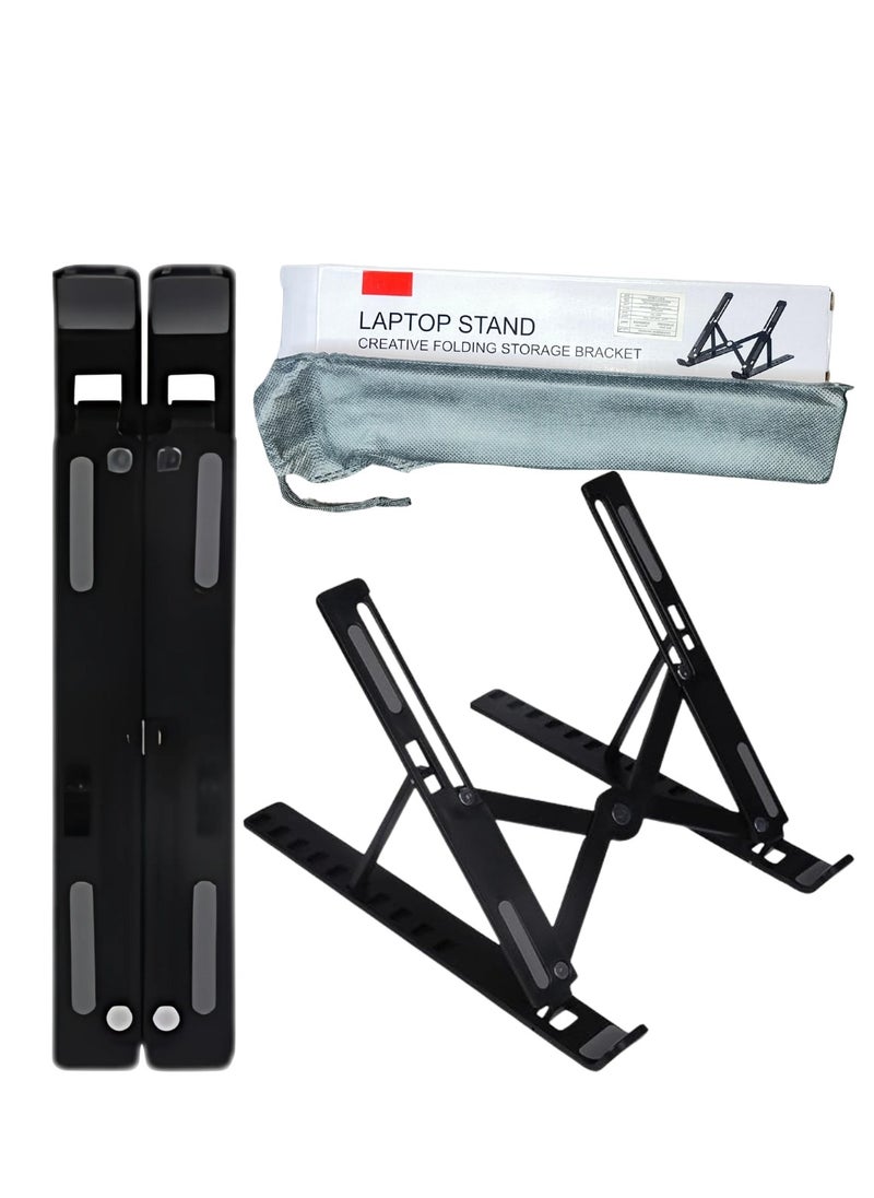 Generic - Laptop Stand for Office – Portable and Foldable – Made of ABS + Silicone – Suitable for Notebooks, Laptops, and Tablets - Image 1