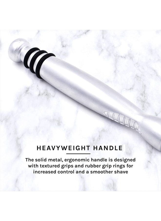 taconic shave - , Heavyweight Triple Blade Razor, Compatible with Gillette Sensor and Sensor Excel Refill Cartridges, Includes 1 Preloaded Blade - Image 1