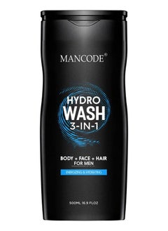 MAN CODE Mancode Body Wash For Men Refreshing & Detoxifies Oil Free Skin Body Wash Gel For Men Size One Bottle 450Ml (Activated Charcoal And 3 In 1 Hydro Body Wash Gel Pack Of 2)  - Image 4