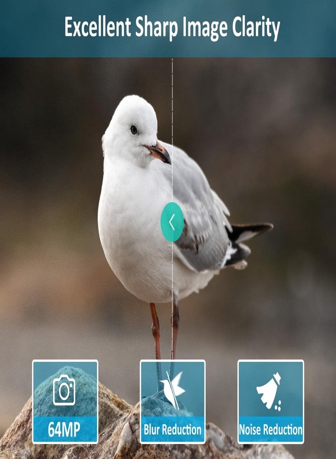 GardePro كاميرا جارد برو E5S للتجوال، 64 ميجابكسل 1296p، كاميرات ألعاب عالية الدقة مع رؤية ليلية حتى 100 قدم، تنشيط حركة فائق السرعة 0.1 ثانية، مقاومة للماء، تمويه - Image 3