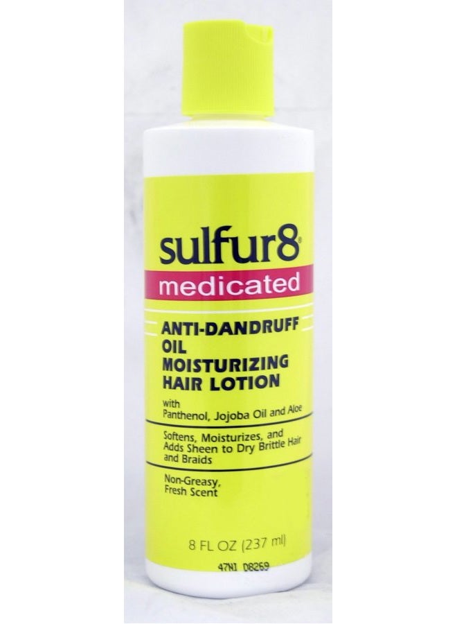 Sulfur 8 زيت مضاد للقشرة مرطب للشعر 8 أونصات
