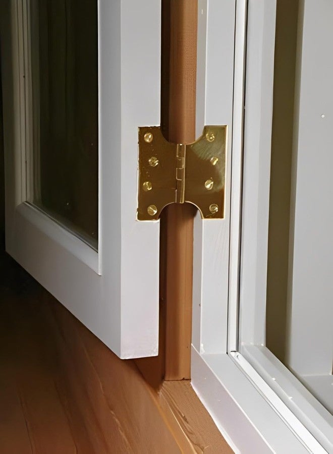 BRASK Brass Heavy Duty Parliament Hinges 4" x 4" x 4 mm | Wide Opening, Extended Hinges with Screws (1, Antique Brass) - Image 4