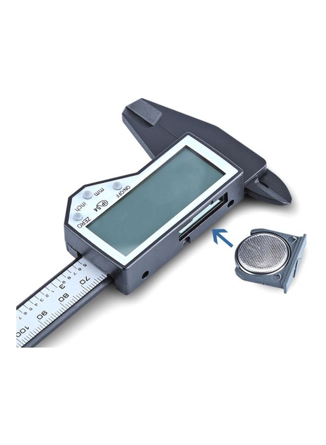 فرجار بشاشة رقمية مضاد للماء أسود/ أبيض 23.6x7.5x1.6سم - Image 2