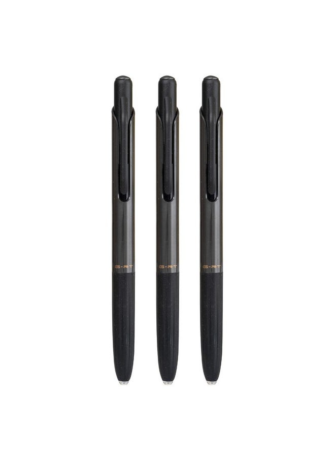 البنتونية قلم جل Pentonic G-RT 0.7 مم، عبوة نفطة | حبر أسود | عبوة من 3 قطع  - Image 1