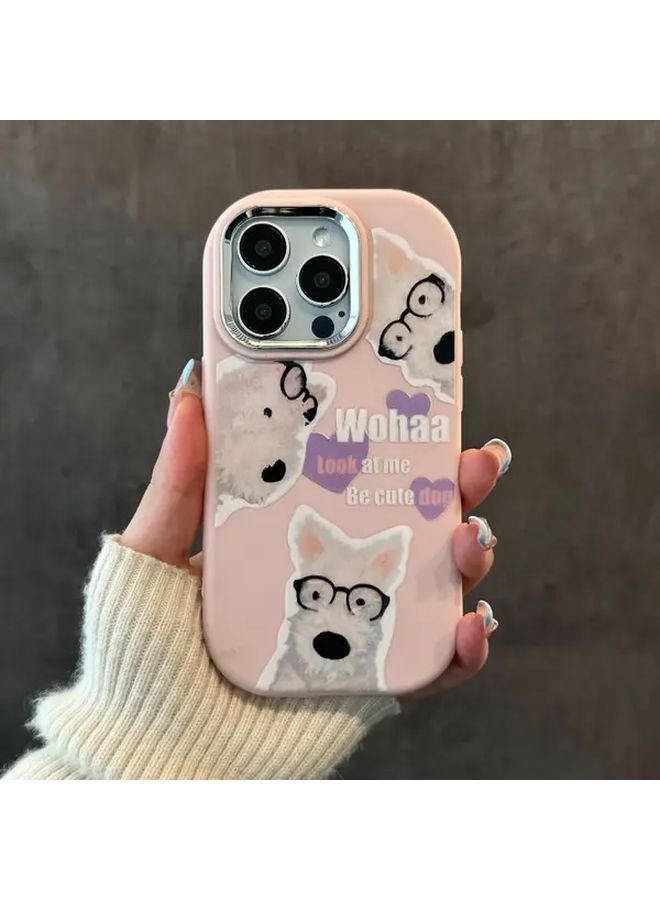 حافظة هاتف من TPU وردية مضادة للصدمات والانزلاق لهاتف iPhone 16 - Image 1