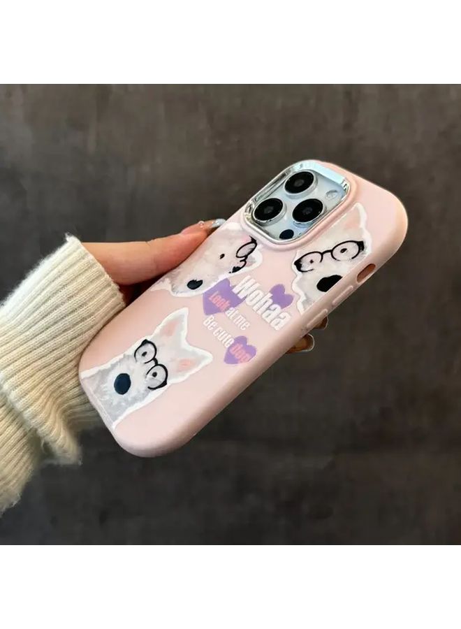 حافظة هاتف من TPU وردية مضادة للصدمات والانزلاق لهاتف iPhone 16 - Image 2