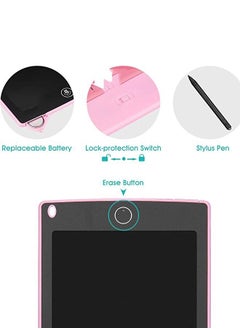 PADOM Padom LCD Writing Pad Tablet Birthday Gift for Boys and Girls 8.5 Inch Digital Slate for Kids Learning Educational Toys Painting Smart Drawing Board Portable  - Image 4