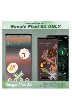 SYOSI Phone Case for Google Pixel 6A 5G, 5 in 1 Clear Silicone Case with Screen Protector and Camera Lens Protector for Google Pixel 6A 5G, Drop Protection Cover  - Image 2