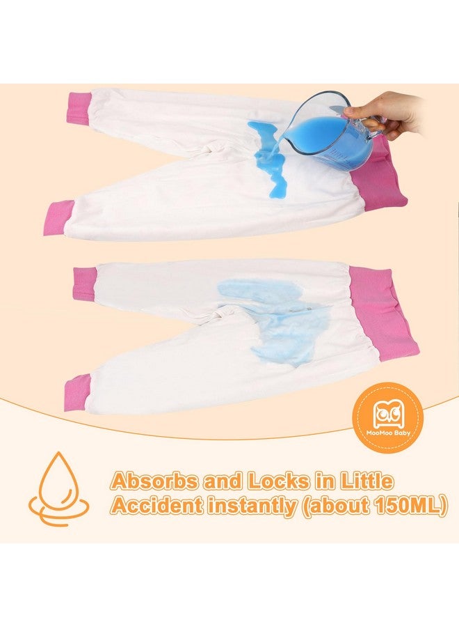 MooMoo Baby Leakproof Diaper Pants for Potty Training 2 Packs Bedtime Potty Training Pants for Boys and Girls - Image 2