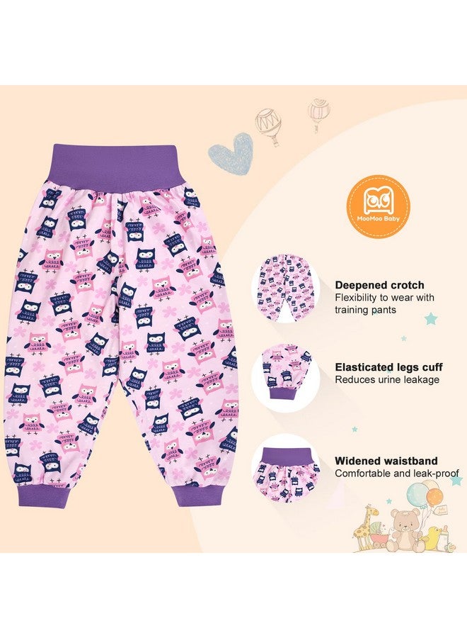 MooMoo Baby Leakproof Diaper Pants for Potty Training 2 Packs Bedtime Potty Training Pants for Boys and Girls - Image 3