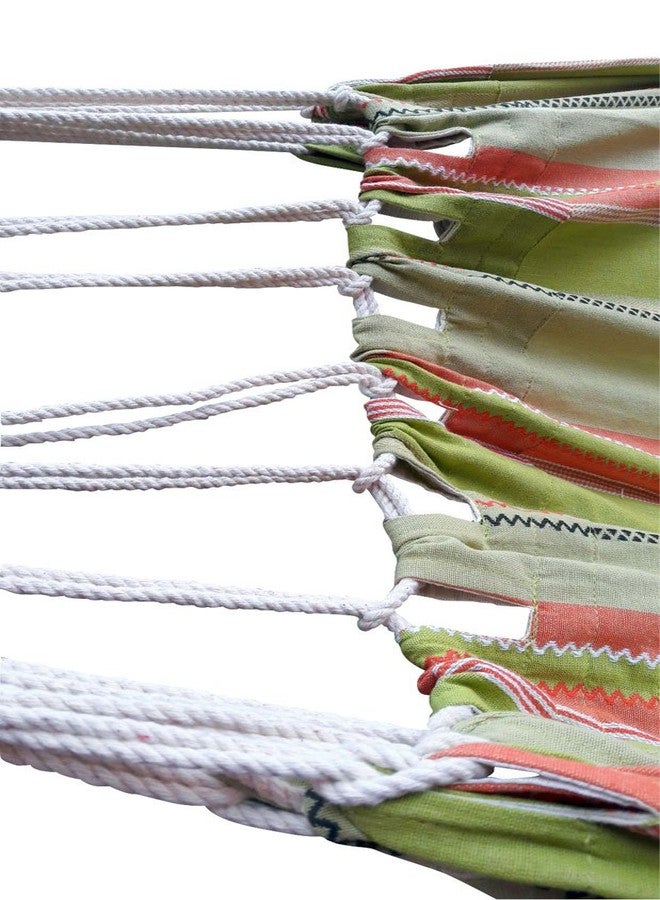 Hangit Fabric Cotton Hanging Hammock (Garden Stripes, 335 Centimeters) - Image 4