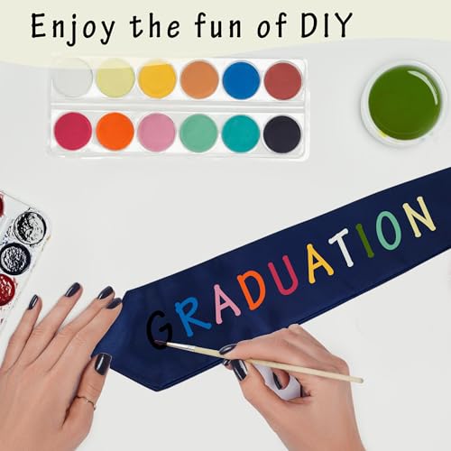 GraduationMall Unisex Adult Plain Graduation Stole 60" Navy Blue - Image 4