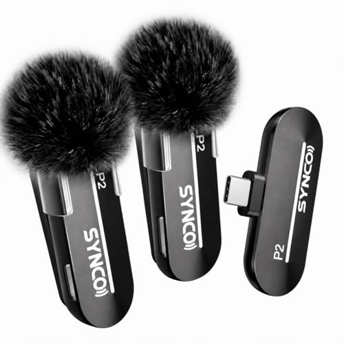 SYNCO 2 Mics Wireless Lavalier Microphone USBC Wireless Microphones for iPhone 15 Andriod Phone P2XT Professional Lapel Mics for Tiktok YouTube Streaming Vlog Video Recording TypeC Devices - Image 1