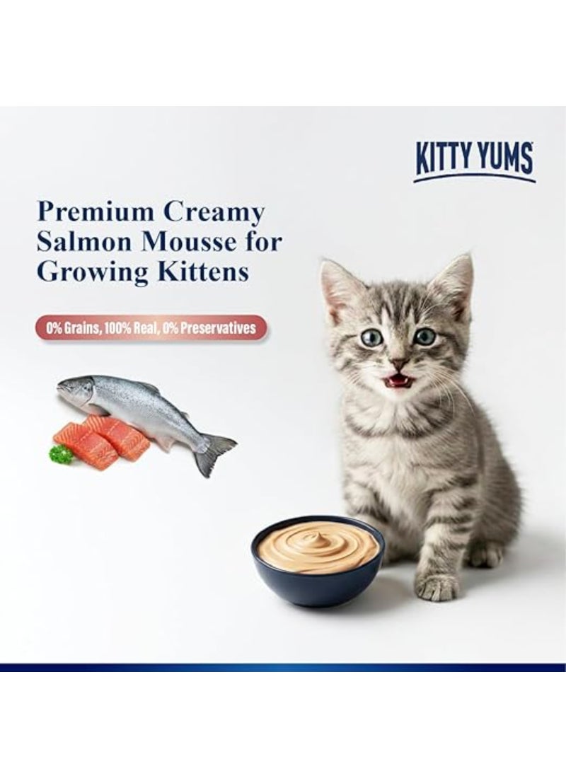 Kitty Yums Salmon Mousse Kitten 80gm – Pack of 24 - Image 5