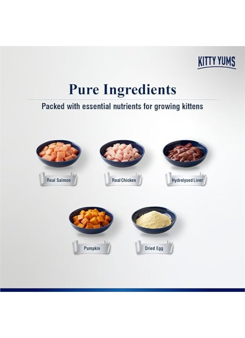 Kitty Yums Salmon Mousse Kitten 80gm – Pack of 24 - Image 4