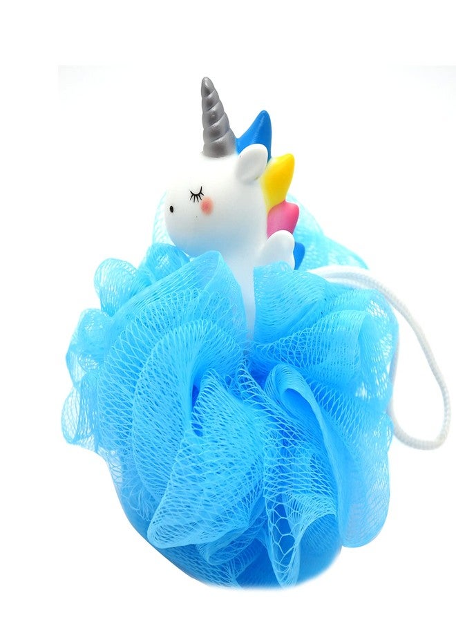 Ralcosuss Cute Unicorn Kids Bath Loofahs Balls for Baby Girls Boys Mesh Shower Ball Pouf Exfoliating Bath Sponge Body Cleaner Bath Accessories - Image 1