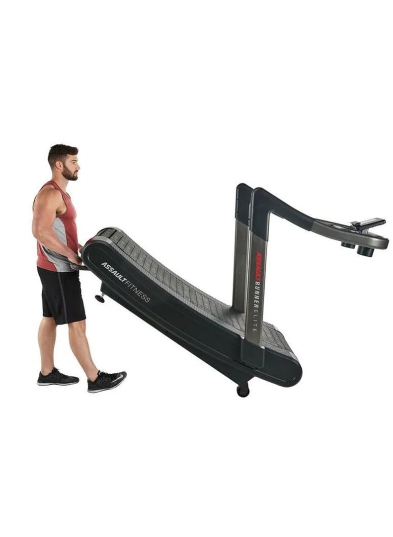 ASSAULT FITNESS Assault Fitness AirRunner Elite Treadmill  Athlete-Powered, 100 Precision Bearings, Bluetooth & ANT+ Connectivity, UV Resistant Console, Shock-Absorbent Belt, Commercial-Grade Steel Frame, Dual Water Bottle Holders - Image 5