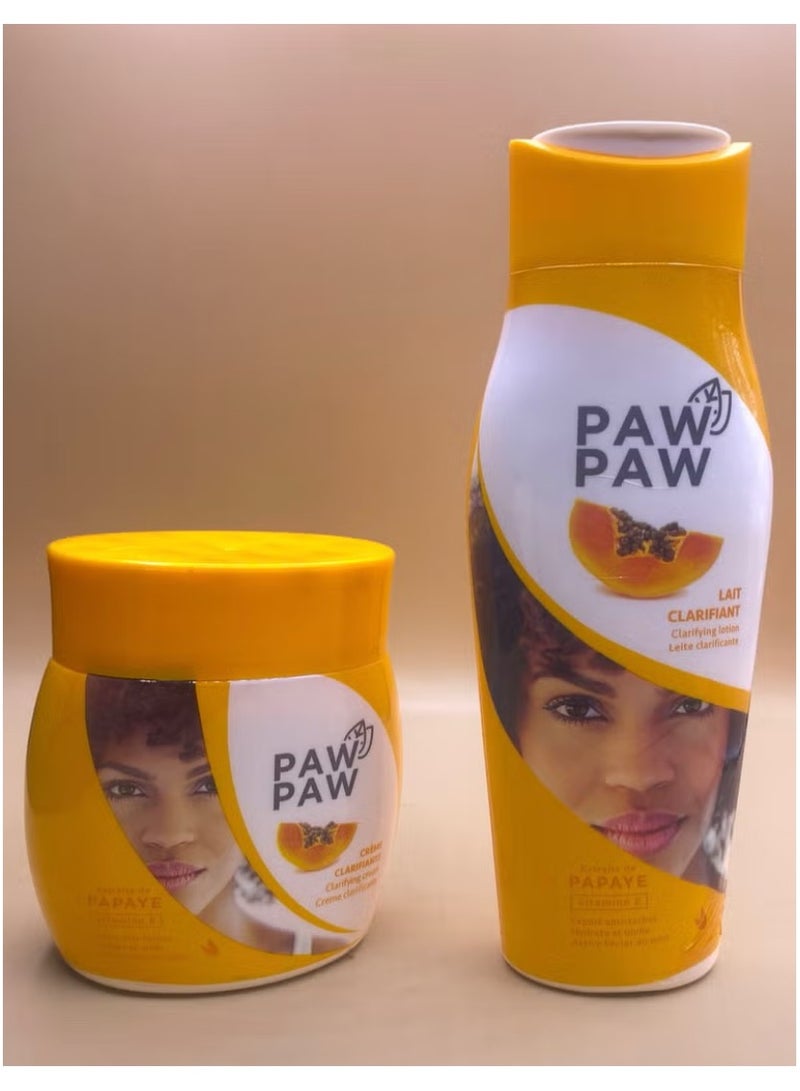 باو باو كريم مع لوشن تفتيح الجسم بالبابايا من باو باو