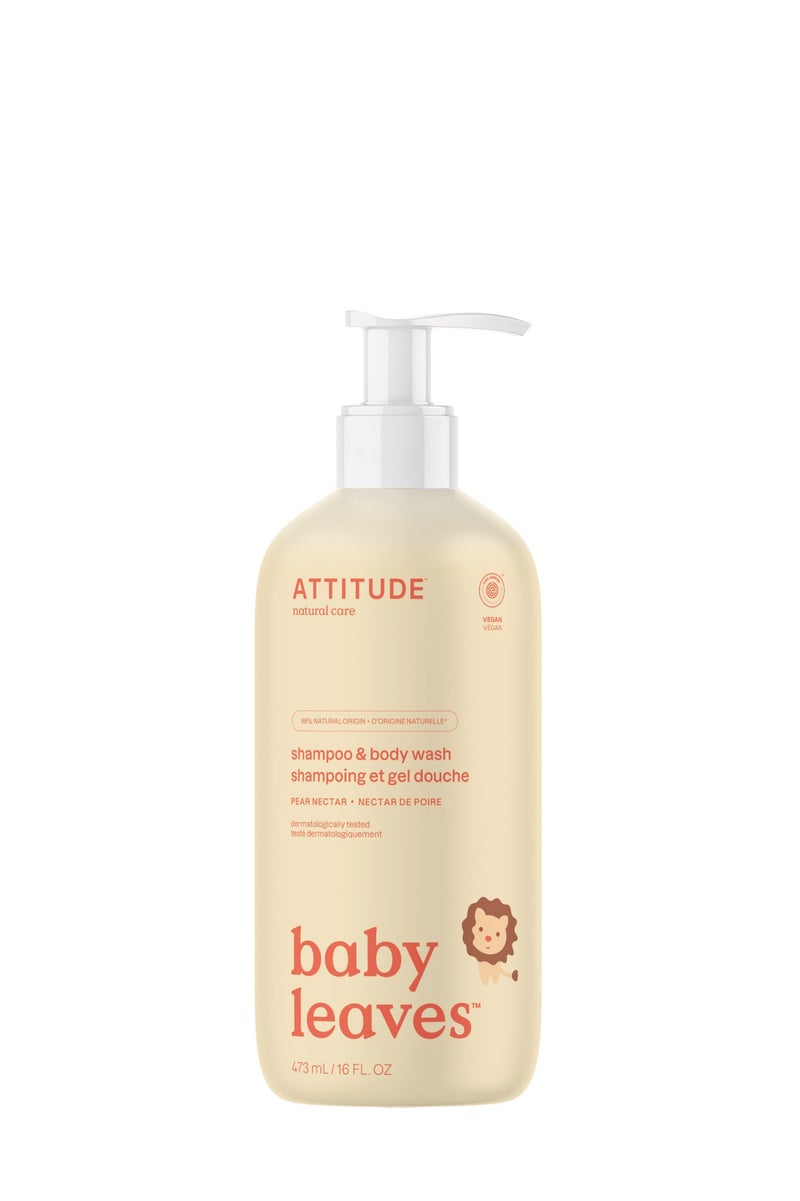 Attitude Baby Leaves 2 In 1 Shampoo - Pear Nectar - Image 1