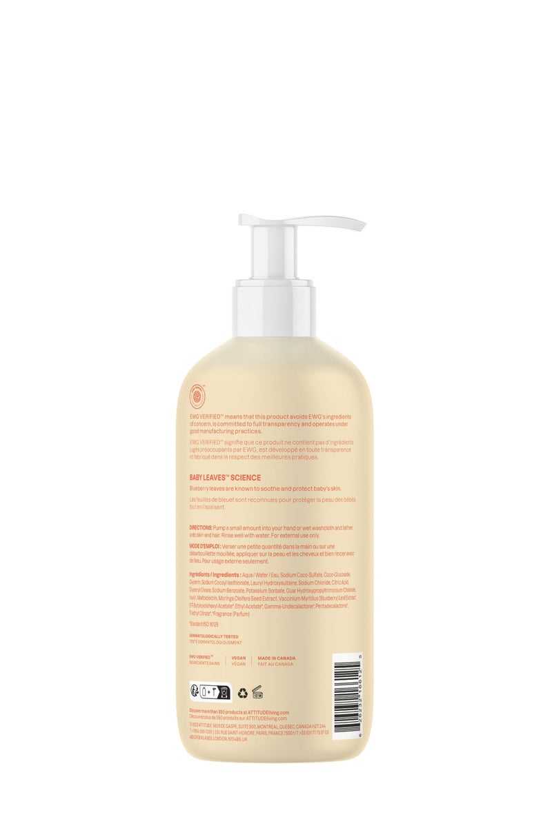 Attitude Baby Leaves 2 In 1 Shampoo - Pear Nectar - Image 2