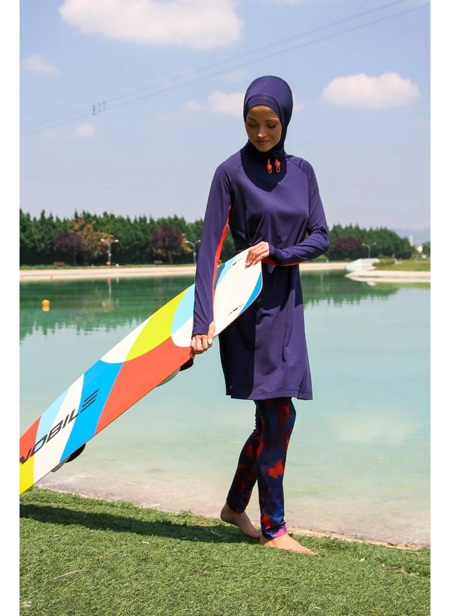 مارينا Navy Blue Women's Hijab Swimsuit M2231