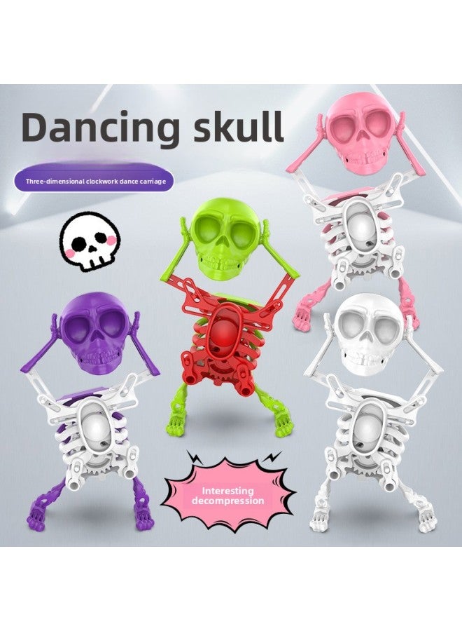 Loquat ProDuct Skull Clockwork Dancing Skull Man 3D Printing Luminous Stereo Creative Skull Villain-Color:Luminous Blue - Image 2