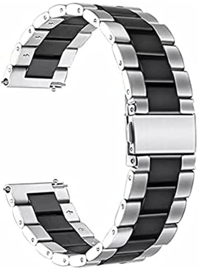 دادو سوار بديل من الفولاذ المقاوم للصدأ متوافق مع ساعة هواوي 3 46 ملم وساعة هواوي 3 برو 48 ملم 3 خرزات بطول قابل للتعديل حزام من الفولاذ المقاوم للصدأ - Image 2