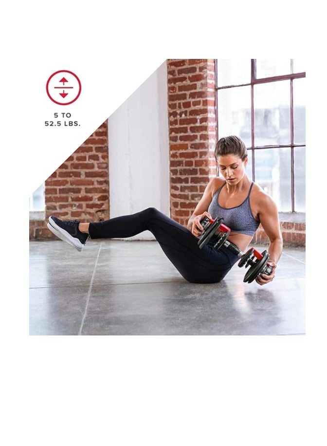 Cool Baby Style Indoor Exercise Dumbbells Adjustable Dumbbells with Fast Automatic Adjustment Function 24KG*2 - Image 4