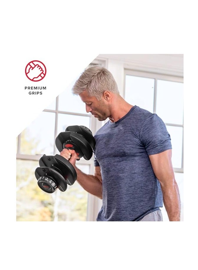 Cool Baby Style Indoor Exercise Dumbbells Adjustable Dumbbells with Fast Automatic Adjustment Function 24KG*2 - Image 5