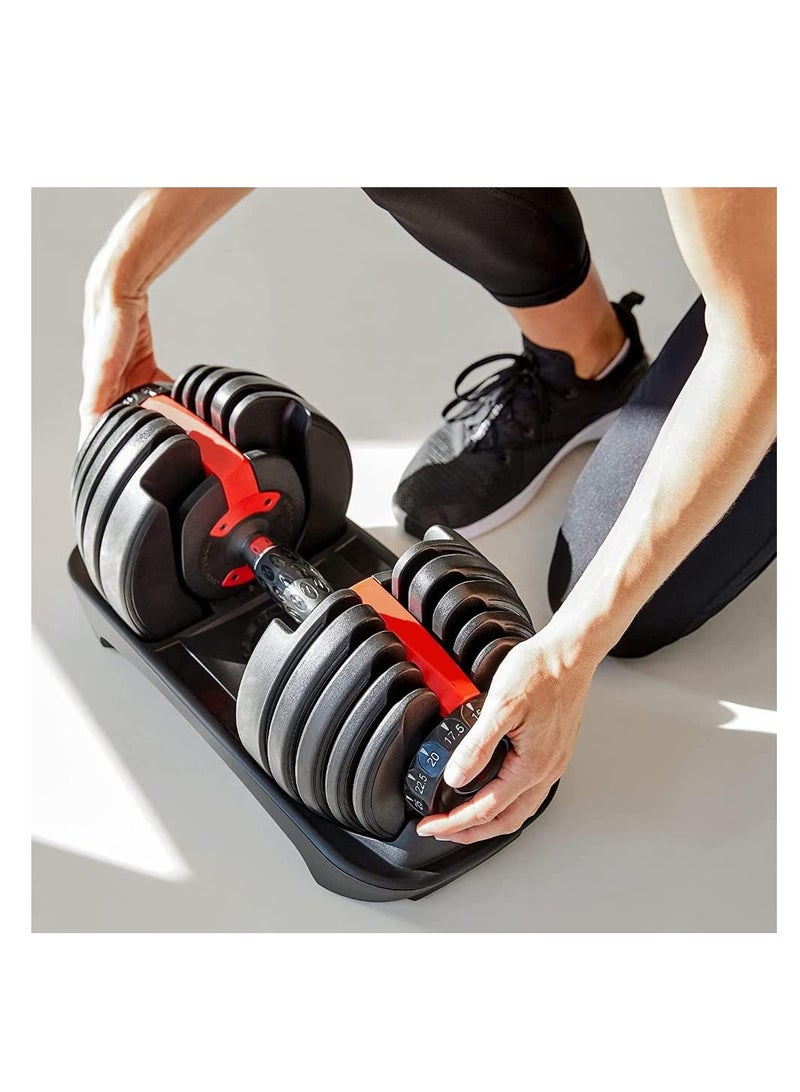 Cool Baby Style Indoor Exercise Dumbbells Adjustable Dumbbells with Fast Automatic Adjustment Function 24KG*2 - Image 2