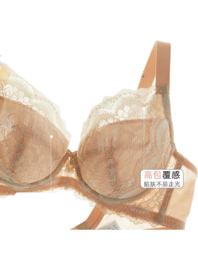 GUJIN سوتيان دانتيل كامل التغطية للنساء مع سلك تحت الصدر، دفع للأعلى، ودعم جانبي - Image 1