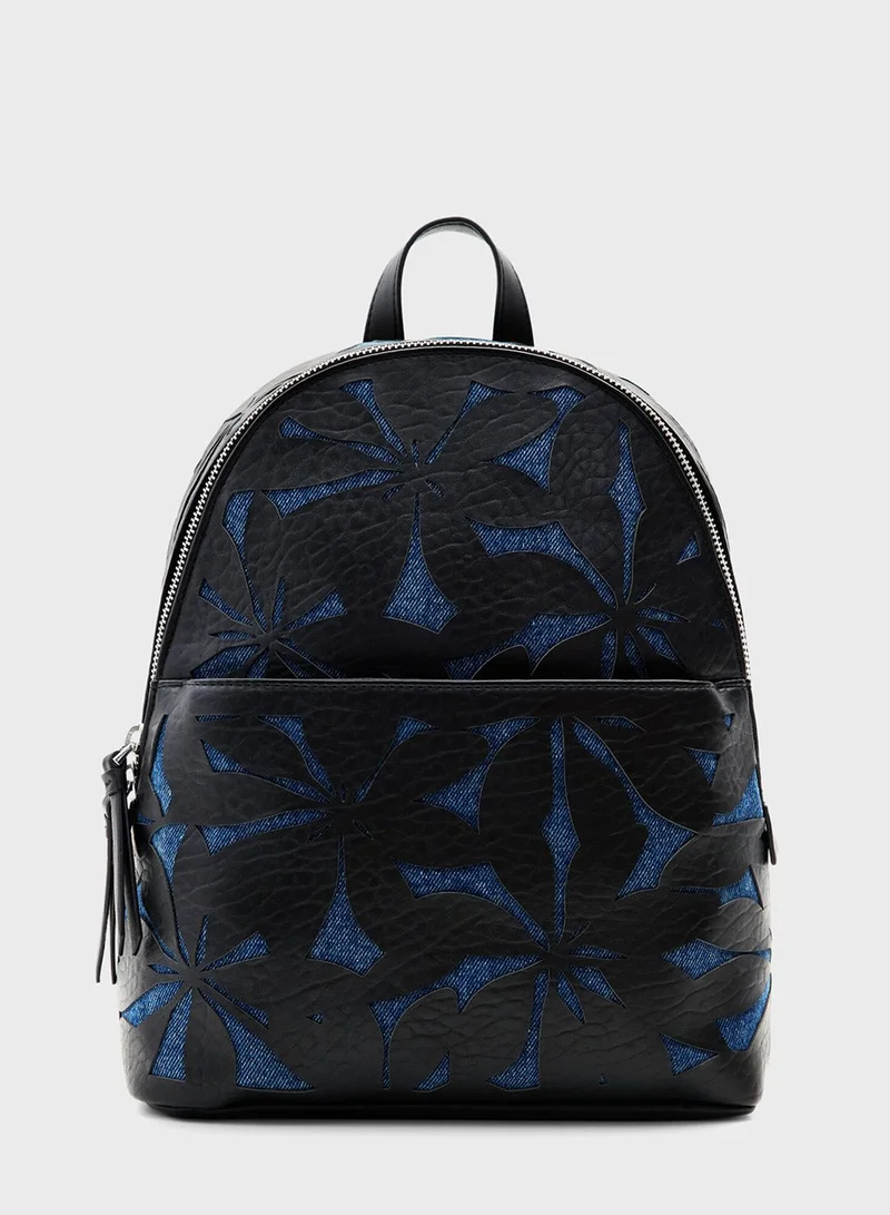 DESIGUAL Die Cut Flower Backpack