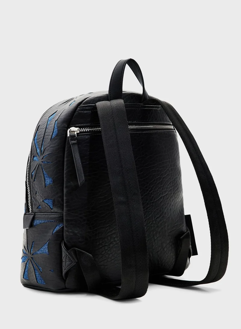 DESIGUAL Die Cut Flower Backpack
