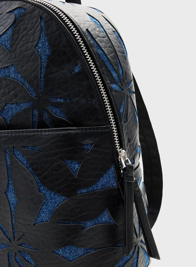 DESIGUAL Die Cut Flower Backpack
