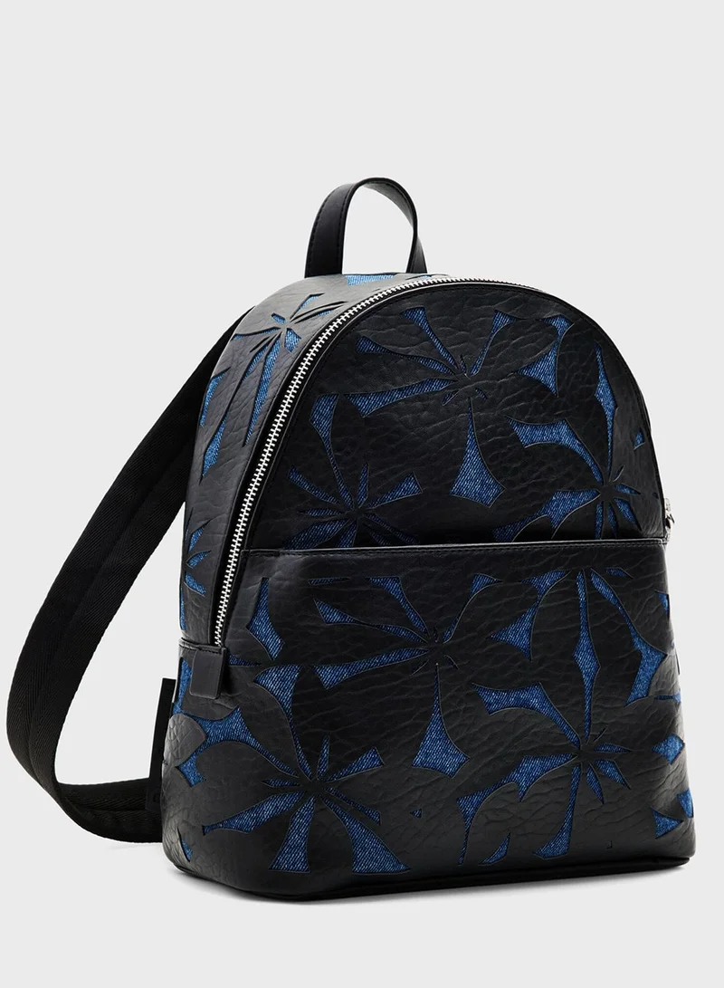 DESIGUAL Die Cut Flower Backpack