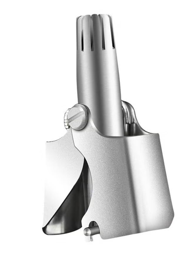 عام قاطع شعر الأنف للرجال مصنوع من الفولاذ المقاوم للصدأ يمكن غسله مزيل شعر الأنف اليدوي - Image 2