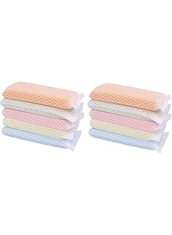 Scouring Pad Sponge Scrubber 10 Pack Dish Cleaning Random Color Non Scratch - Image 1