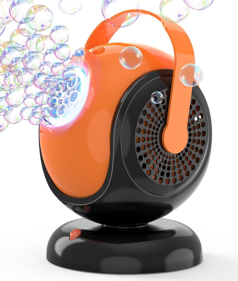 Joyfuture Halloween Bubble Machine Bubbles Blower for Kids Toddlers 360 Rotation 75 Adjustment with LED Light Bubble Toys Gifts for Boys Girls Outdoor Birthday Party - Image 3