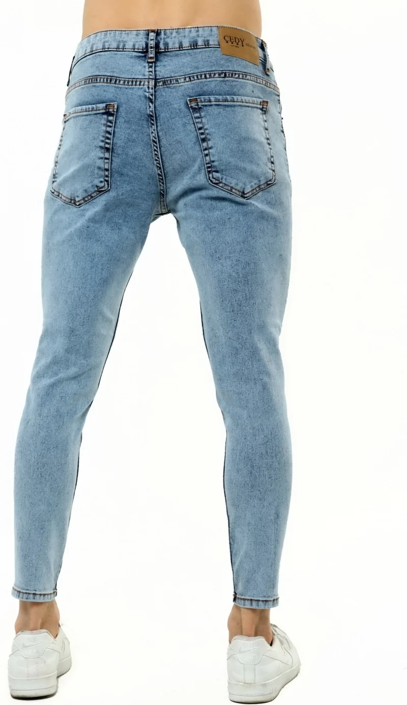 سيدي دينيم Men's Skinny Fit Italian Cut Slim Leg Jeans C344