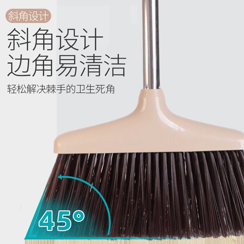 Convenient Broom Household Broom Dustpan Combination Plastic Broom Soft Wool Strong And Durable Scraping Teeth Close To The Ground - Image 5
