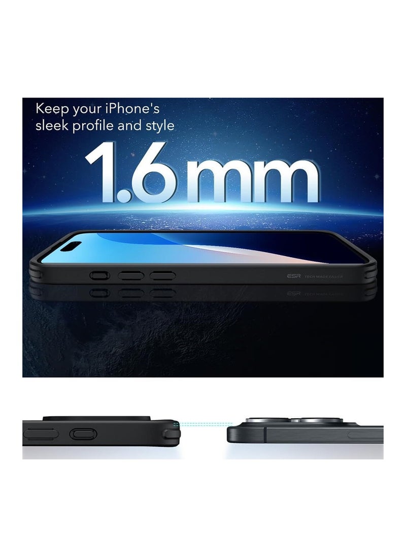 ESR - ESR Case for iPhone 16 Pro Max - ESR Classic Hybrid HaloLock - Frosted Black-ESR-CASE-MSAFE-IP16M-1A770-1A7700202 - Image 1