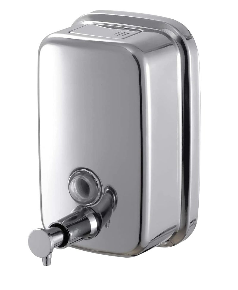 TARGET HYGIENE Commercial Soap Dispenser Wall Mount Stainless Steel Wall Mounted Soap Dispenser for Bathroom New Superior Design with Premium AntiLeak Pump and CorrosionProof Lining 500ml - Image 1