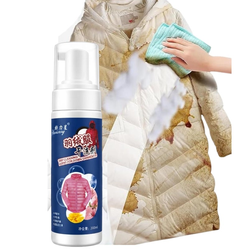 Powerful dry cleaning cleaner for jackets, high-performance stain remover for down jackets and garments, 200ml - Image 3