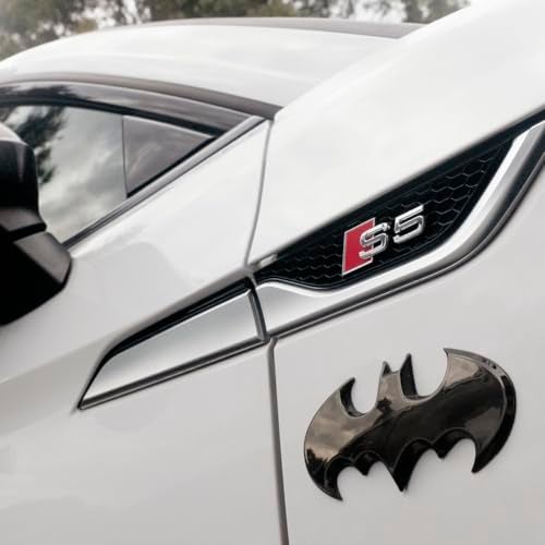 Fan Emblems Batman 3D Car Badge - 1989 Batwing Logo (Black Chrome: 3.8 x 1.8 x 0.2 inches) - Image 4