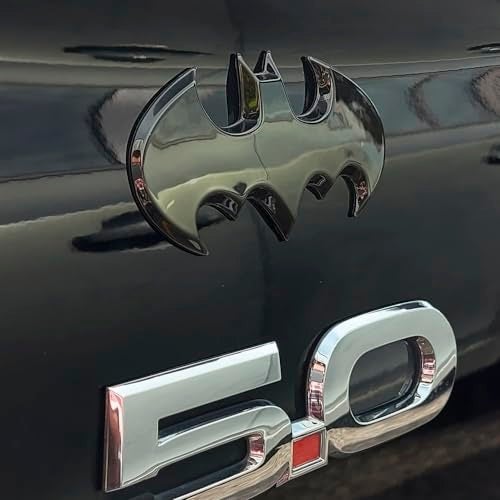 Fan Emblems Batman 3D Car Badge - 1989 Batwing Logo (Black Chrome: 3.8 x 1.8 x 0.2 inches) - Image 3