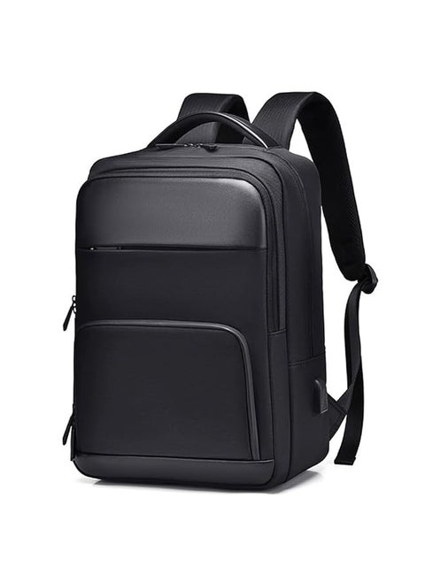 Travel Laptop Backpack With Usb Charging Port And Lock 14 15.6 Inch Computer Business Backpacks For Men College Student Gift Bookbag Casual Hiking Daypack（Black ）
