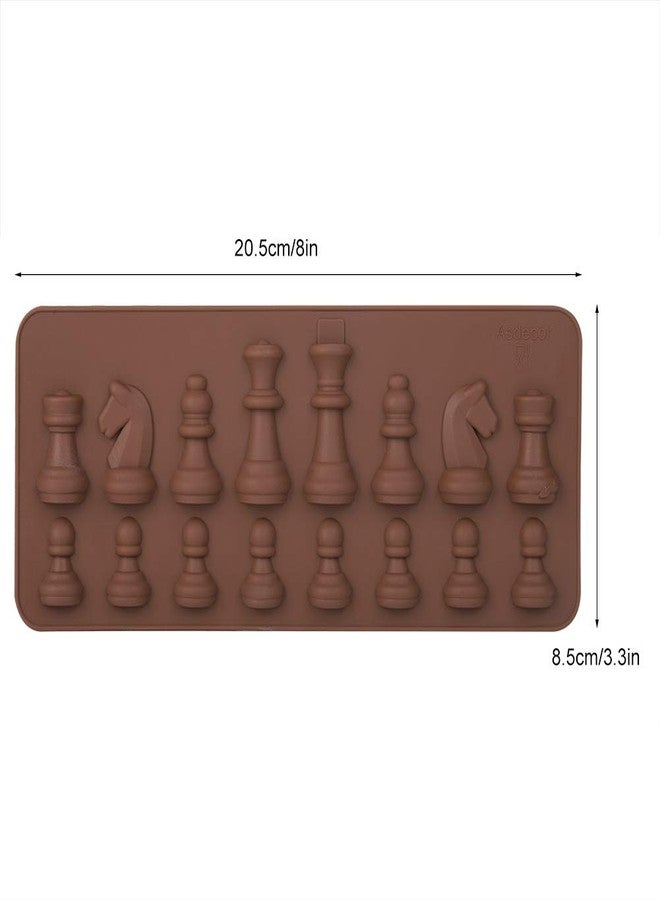 Estink Silicone Chocolate, 16-Cavity International Chess Shaped Chocolate Cake Ice Fondant Cupcake Cake Decorating Tool - Image 5